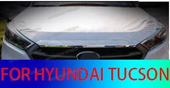 

Хромированная передняя крышка капота гриль губы молдинг крышка отделка бар гарниш сетка подходит для 2015 2016 для HYUNDAI TUCSON