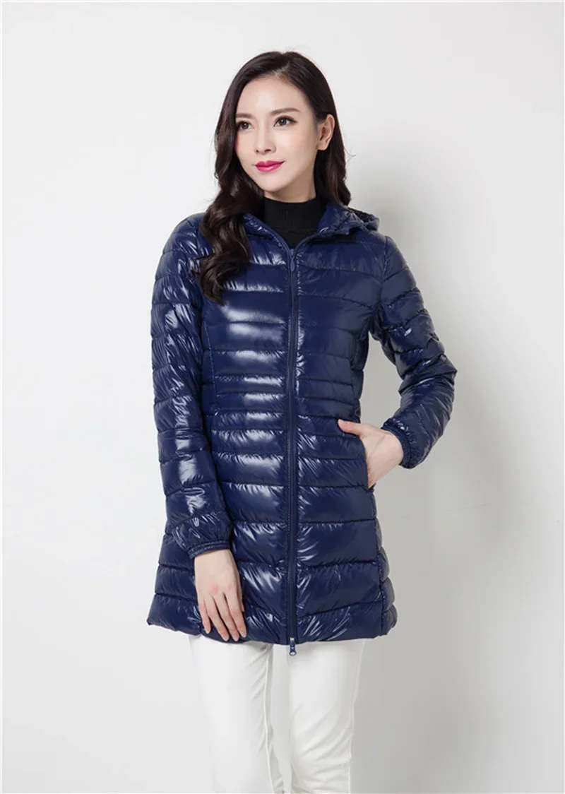 Women Spring/Autumn Ultra Lightweight Quilted Jacket 2022 New Woman Water and Wind-Resistant Big Size women Hoodies coat