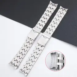 TINTAG 21mm 23mm 316L Top Quality Stainless Steel Solid Watchband For Tissot Strap Seastar T120407/417A Bracelets With Fold