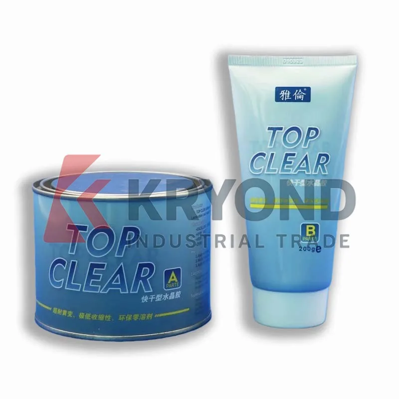 TOPCLEAR Fast Dry Epoxy Resin Marble Granite Stone Repair and Bonding 10 Years Non-Yellowing Crystal Clear Durable Performance