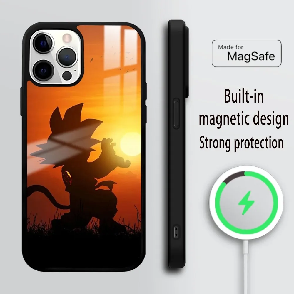 d-Dragon Ball-l Phone Case For iPhone 16 15 14 13 12 11 PRO MAX PLUS Mini Magnetic wireless mirror phone case