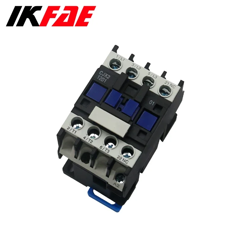 CJX2 Ac Contactor 12A Electric 3 Pole  For Unit 3 Phase 3P+NO Magnetic 380V 220V 110V 36V 24V Normally Closed Contactors