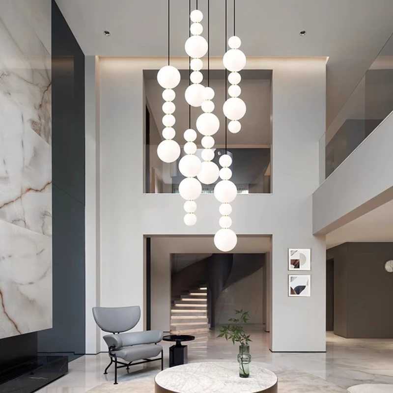 

Modern home decor led lights pendant light lamps forstaircase Chandeliers for living room hanging light indoor lighting