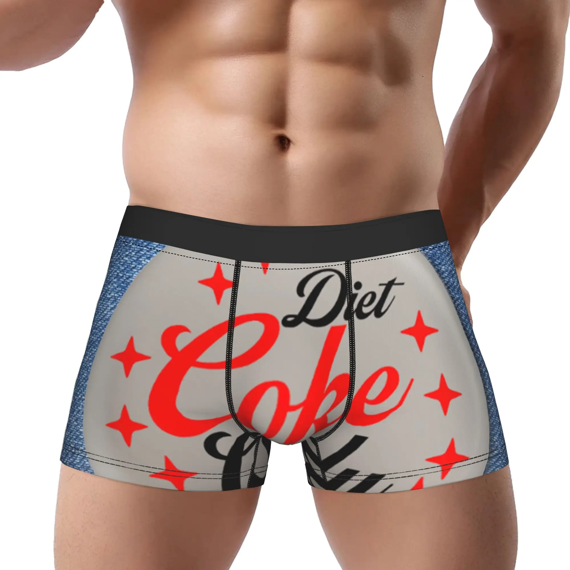 

Значок с изображением Diet Coke, трусы Diet Coke, дышащие трусики, мужское нижнее белье, вентилируемые шорты, боксеры