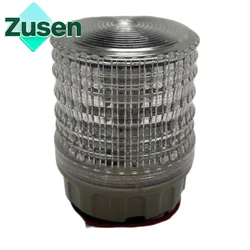 Zusen TB5051-W 12v 24v 110v 220v Small White Signal Light Strobe Flash Always on Three Modes Switch Indicator Led Lamp