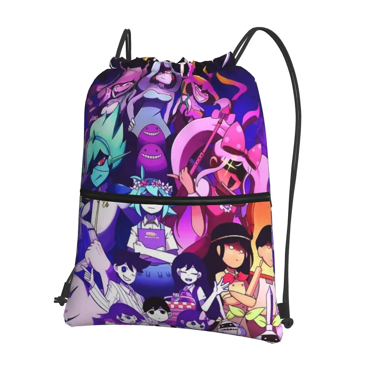 

Omori Anime Video Game Backpacks Drawstring Bag Fashion Drawstring Bundle Pocket Sundries Bags For Travel Sport Man Woman