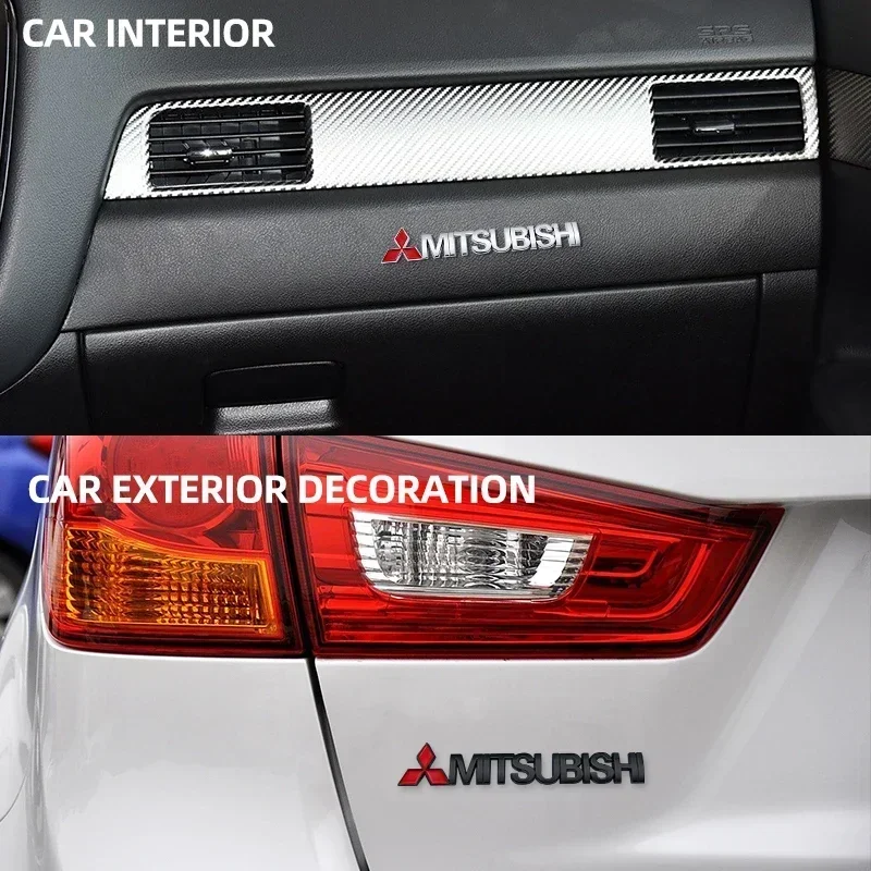 Car Rear Trunk Letters Logo Labeling Body Side Fender Badge Emblem Sticker Decal For Mitsubishi Colt Xpander ASX Triton Pajero