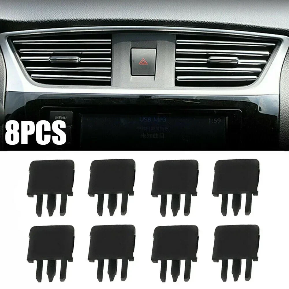 Air Vent Clips Air Conditioning Vent For Reference Kit Replacement Set Slice 31.3mm X 34.2mm Spare Parts Black