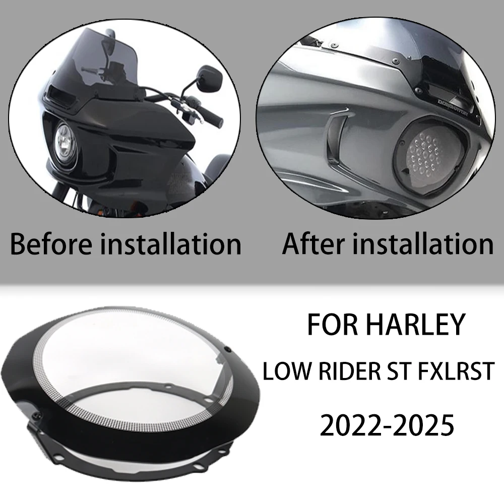 NEW Motorcycle Accessories Auxiliary light protection cover, headlight  Harley Softail Low Rider ST/FXLRST&El Diablo FXRST