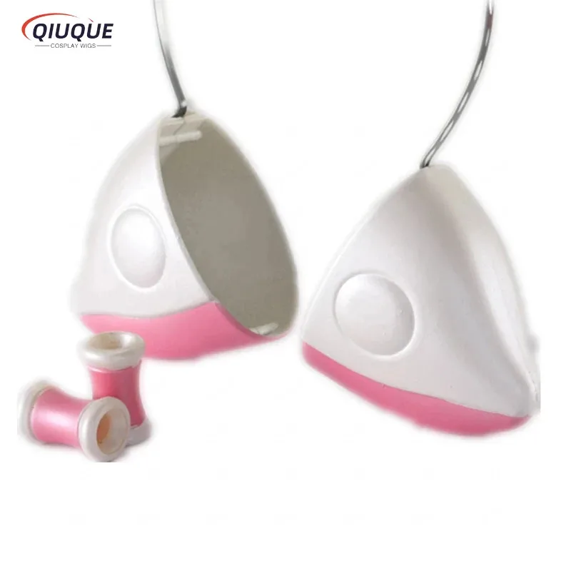 2025년형 51인치(130cm) 롱 밀크 골든 쇼비츠 치이 금발 코스프레 소품 귀 내열성 가발 + W