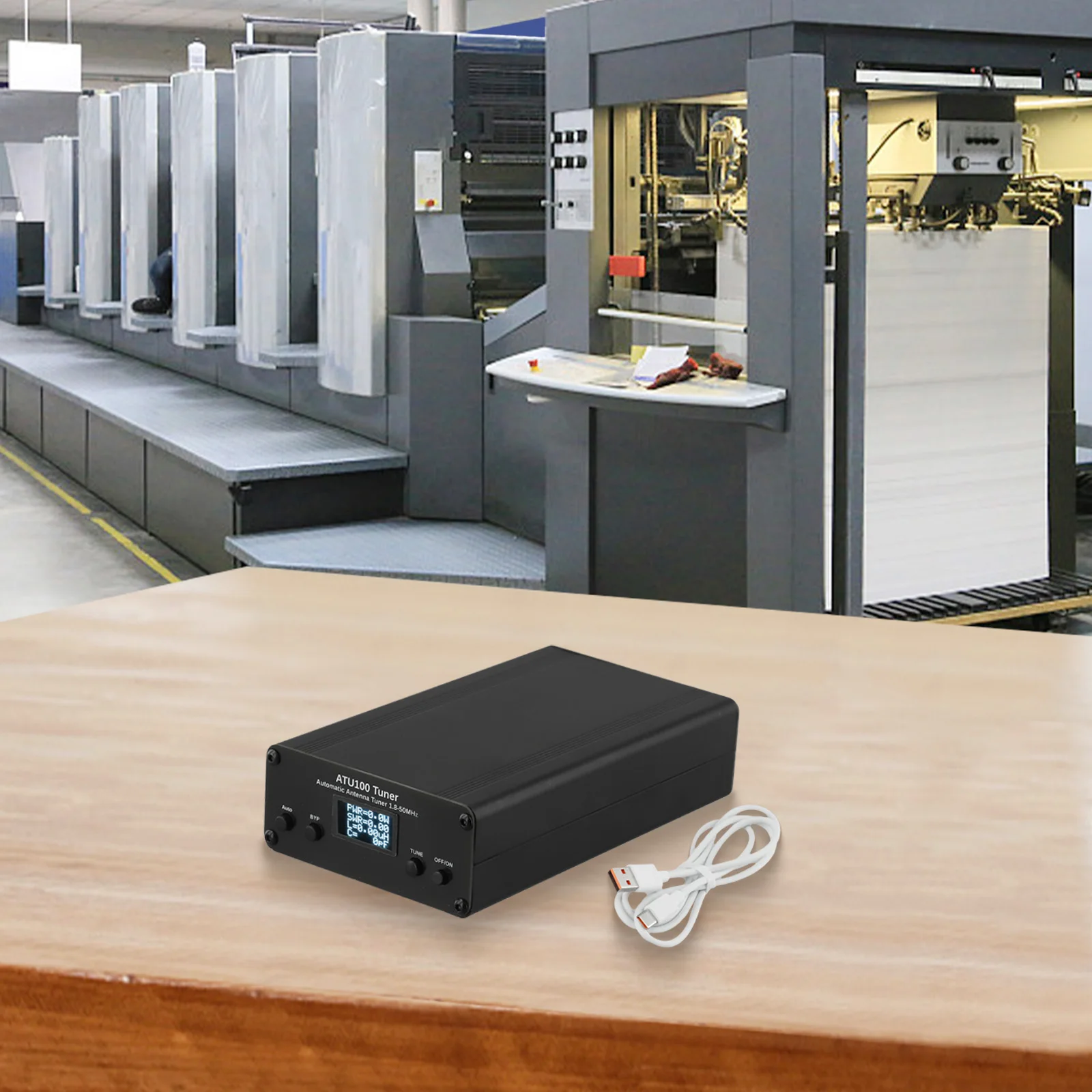 

ATU100 Automatic Antenna Tuner 100W HF Auto Tuner with Built in 1800mAh Lithium Battery and TYPE C USB Charger