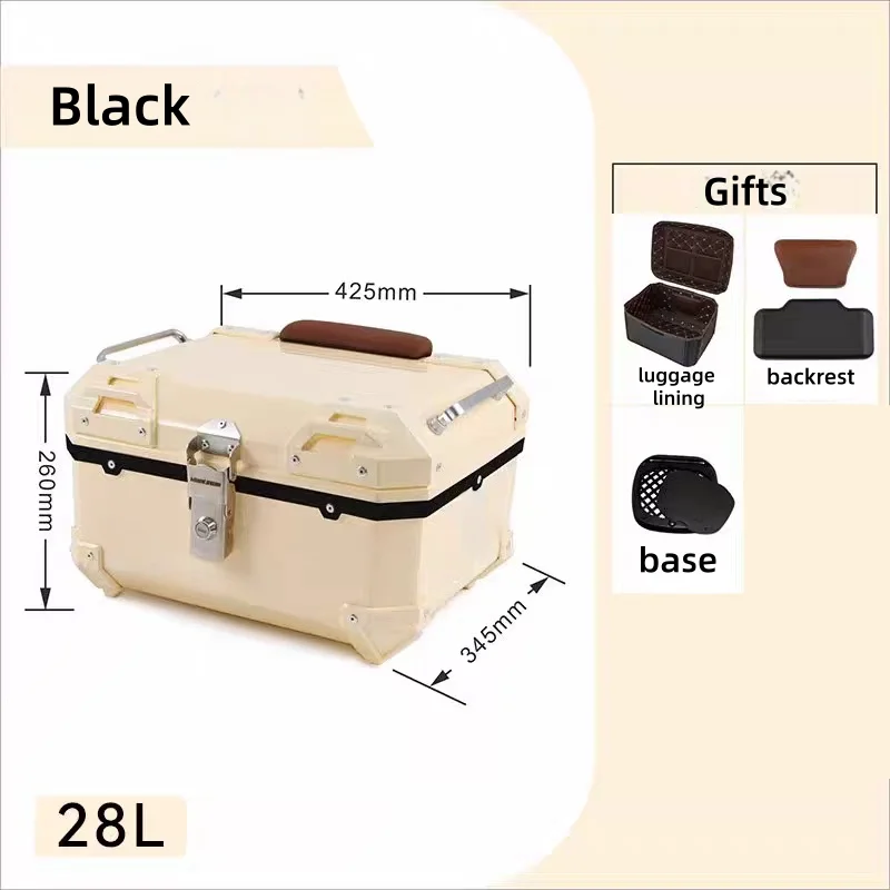 【Perfect fit】For Sundiro Honda Square X125 modified rear tail box, multi-functional storage trunk