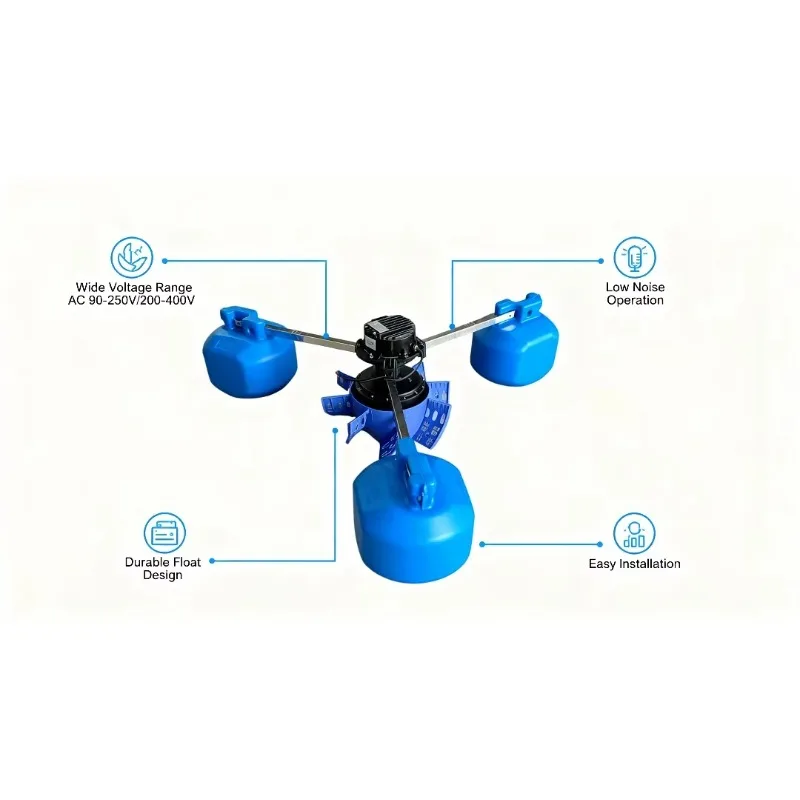 Hot-selling automatic 2.2KW energy-saving permanent magnet frequency conversion 380V aerator, suitable for aquaculture
