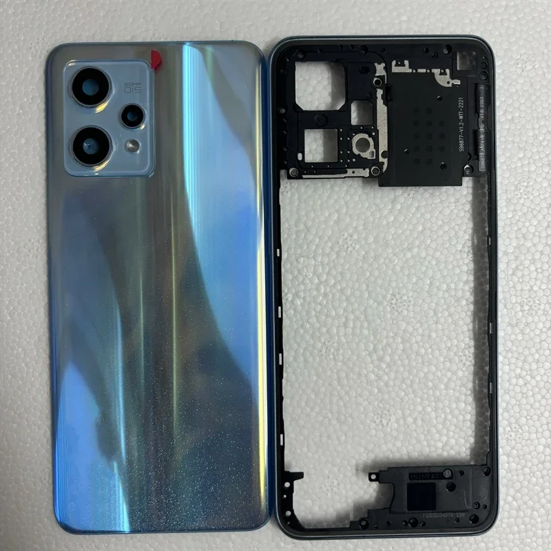 

Hot Full Housing Case For Realme 9 Pro Plus 5G RMX3392 RMX3393 Middle Frame Cover+Battery Back Cover Rear Door Cover Repair Part