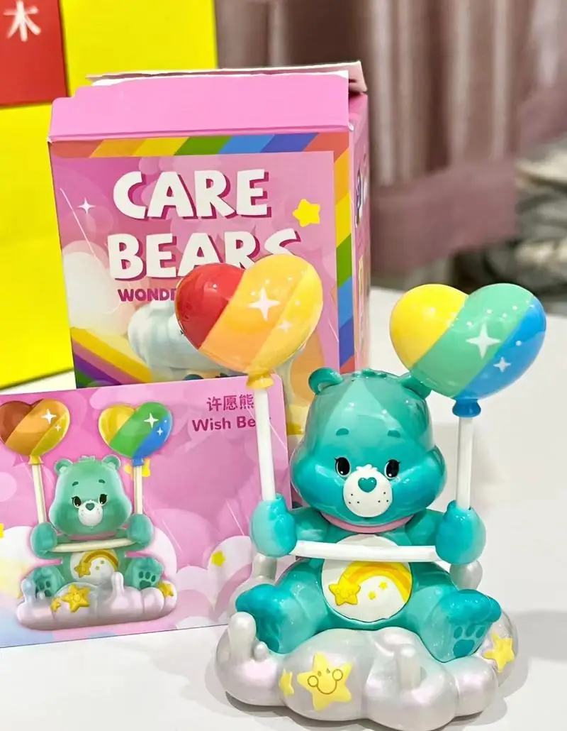 Blind Box Carebears Miniso Sky Bear 3 Series Yunzhong Paradise Fourth Generation Blind Box Hand-Made Ornament Model Gift