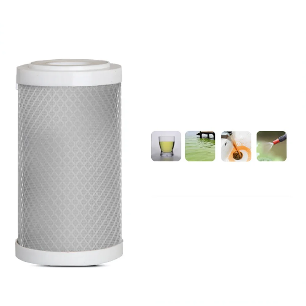 Water Purifier Replacement Filter 5 Inch Compressed Activated Carbon Efficient Household Water Filtration Part