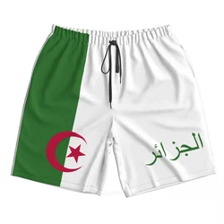 2023 estate poliestere Algeria Country Flag pantaloncini da surf da uomo stampati in 3D tasca da spiaggia pantaloni estivi da corsa