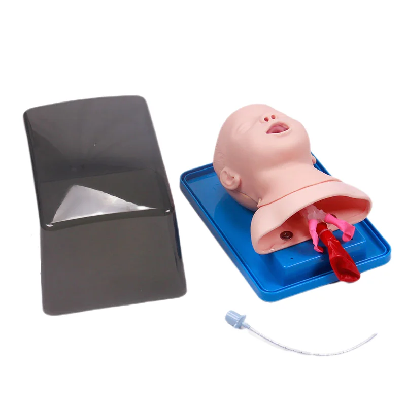 DARHMMY Neonatal Infant Tracheal Intubation Model Analog Double Lung and Stomach Expansion Child Tracheal Intubation Simulator