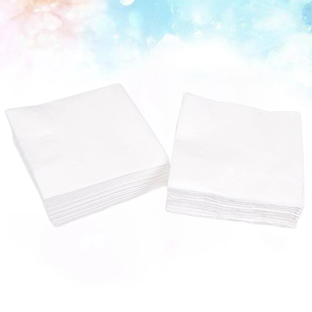 Servilletas de cena blancas de 300 hojas, servilletas cuadradas de tejido, servilletas negras de 2 capas, lotes de papel, suministros para fiestas