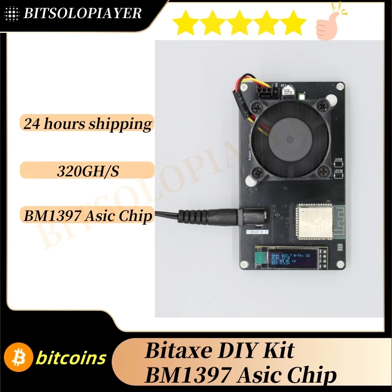 Bitaxe Kit BM1397 Asic Chip Open Source ASIC Bitcoin Miner With Power Supply