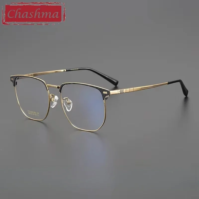 

Chashma Prescription Glasses Pure Titanium Men Eyeglasses Frames Myopia Fashion for Recipe Eyewear Progressive Spectacle Male