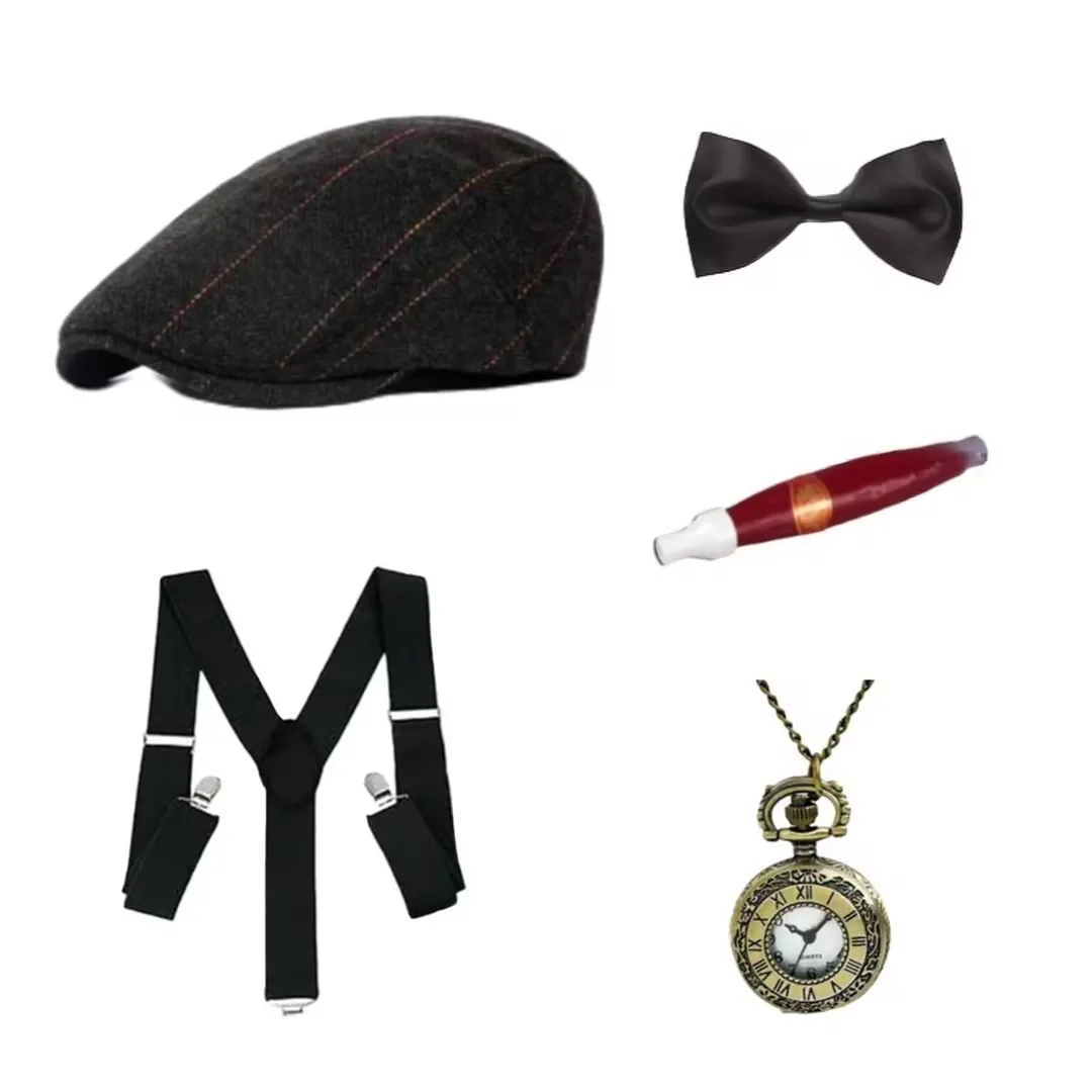 

PESENAR «Стиль джентльмена 1920-х годов: кепки газетчика, галстуки-бабочки и сигары, идеально подходят для ревущих встреч в стиле ретро 20-х годов».