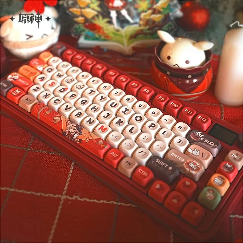 [Authentic] Genshin Impact Kley Mechanical Keyboard Anime Cosplay Accessories Cosplay Anime Merchandise Christmas Gifts