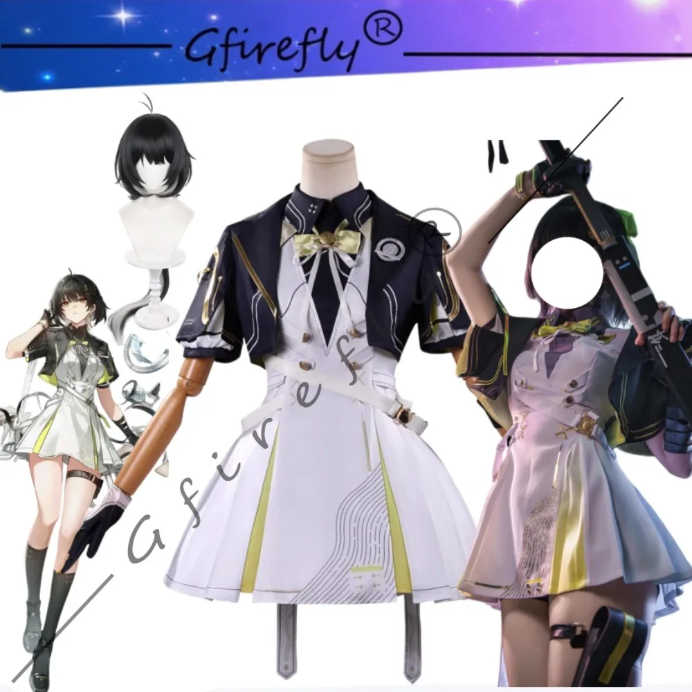

Wuthering Waves Female Rover Xinghuo Yongming Uniform Cosplaycostume Exquisite Wig Accessories Carnival Stage Performance Outfit
