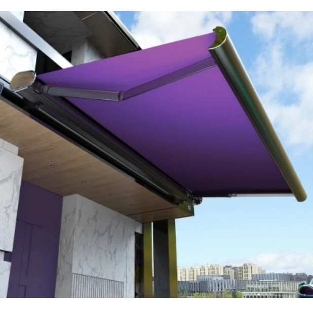 Electric Retractable Awning 3x2m Aluminum Alloy Frame Full Cassette for Balcony Patio Outdoor Car Sun Shade with Carry Bag