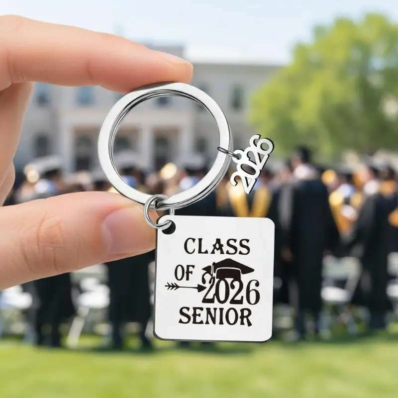 Abschluss-Schlüsselanhänger Klasse 2026 - Abschiedsgeschenk für Krankenpflege- und Rechtswissenschaftsstudenten, Langlebiger Edelstahl-Andenkenanhänger – Detail 3