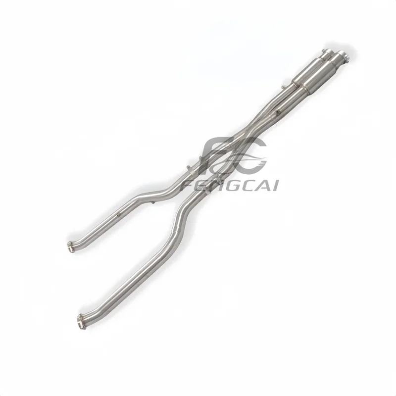 High- Stainless Steel Midpipe Exhaust M5 G90 4.4T 2025+ Resonator Racing Performance Power Upgrade
