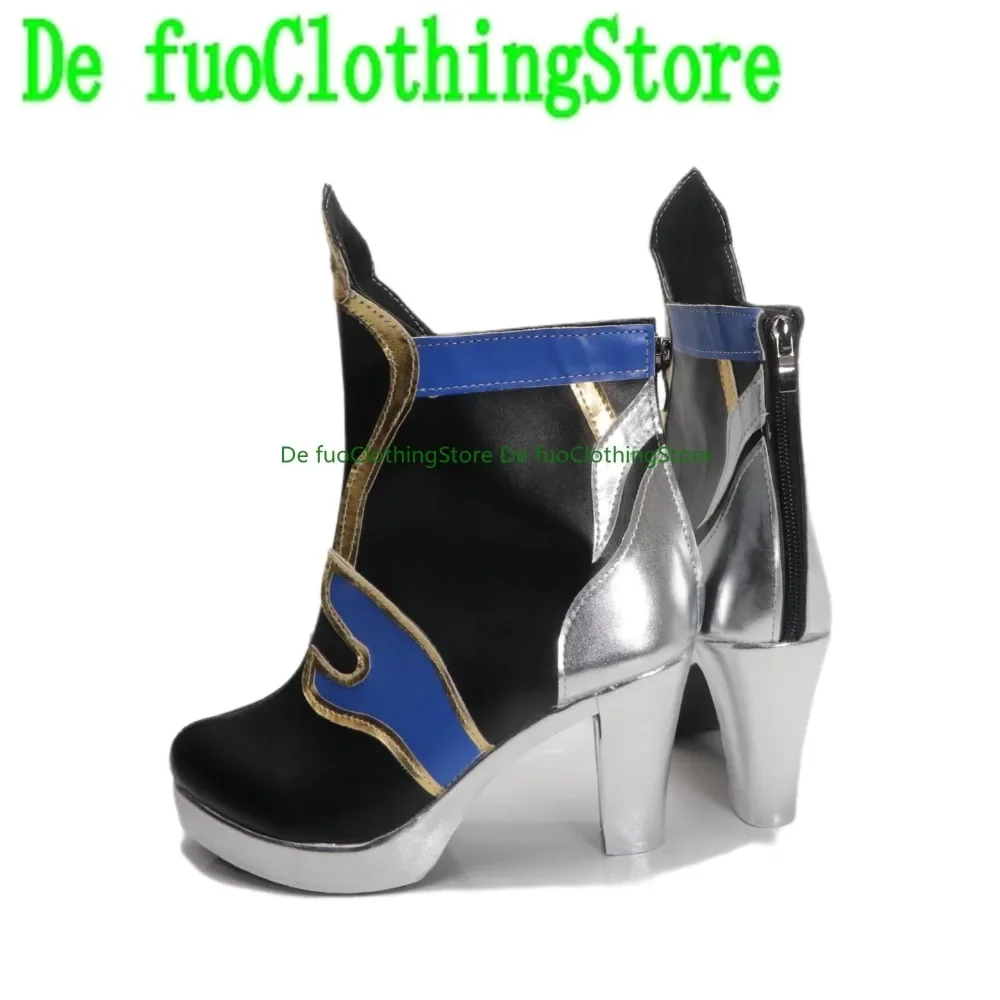 Jingliu Cosplay Shoes Heels Character Boots Anime Game Role-playing Halloween Costume PropsDefuoClothing