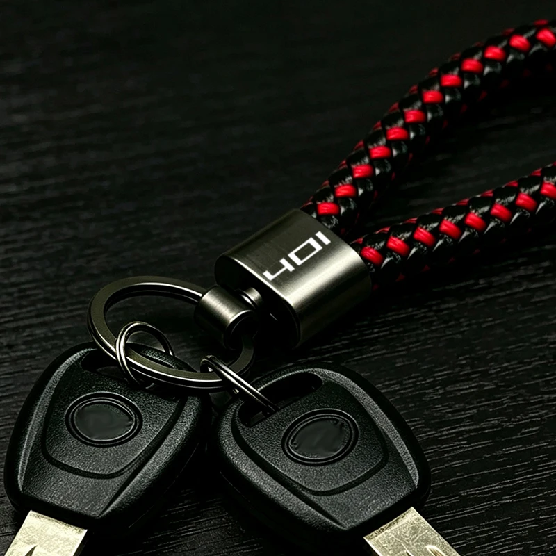 For Husqvarna 401 Svartpilen 401 Vitpilen Svartpilen401 701 250 901 Motorcycle Braided Rope Keyring Metal Anti-lost Keychain