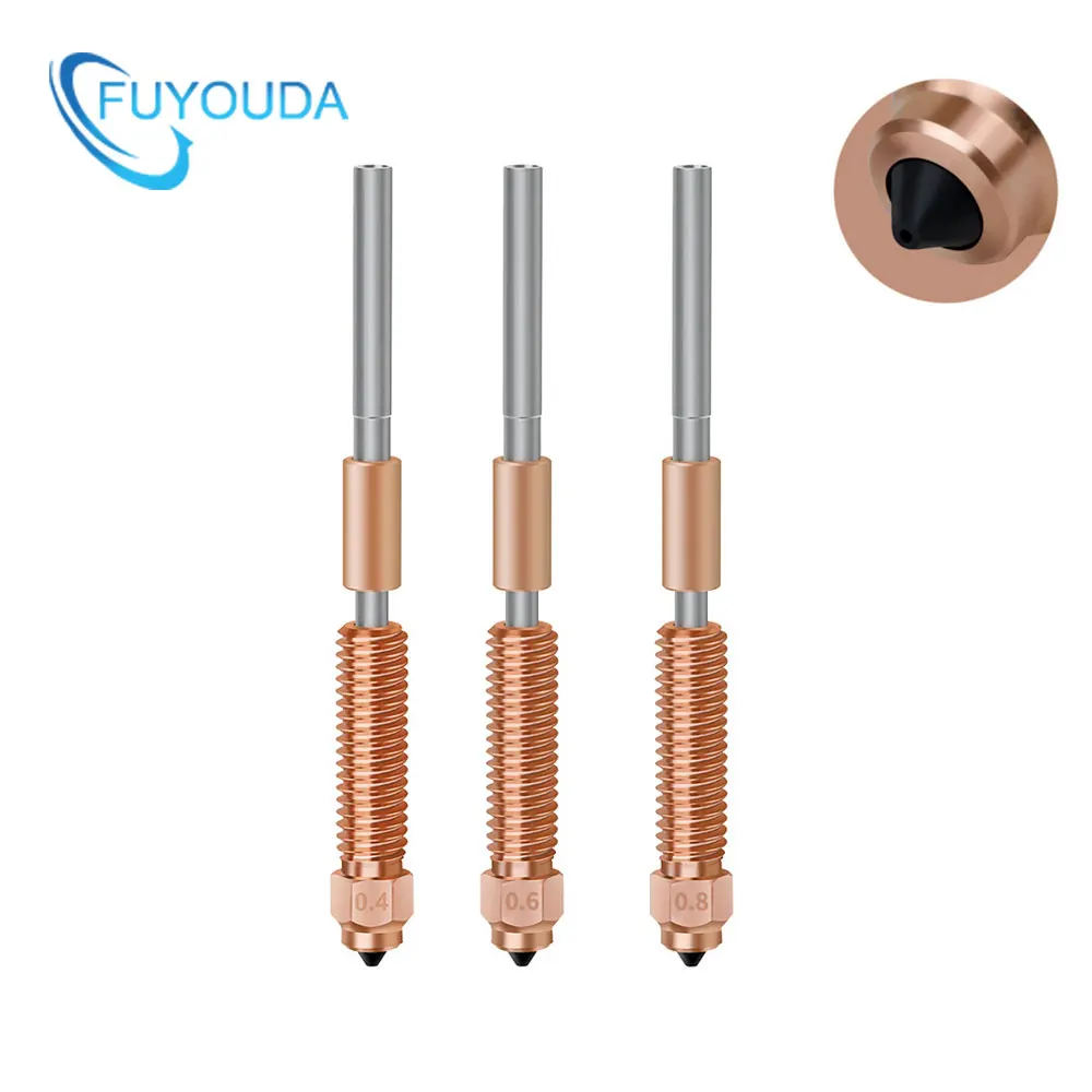 

Комплект интегрированных сопел Creality K2 Plus 0,2/0,4/0,6/0,8 мм, цельнометаллическое интегрированное сопло для аксессуаров для 3D-принтеров K2 Plus