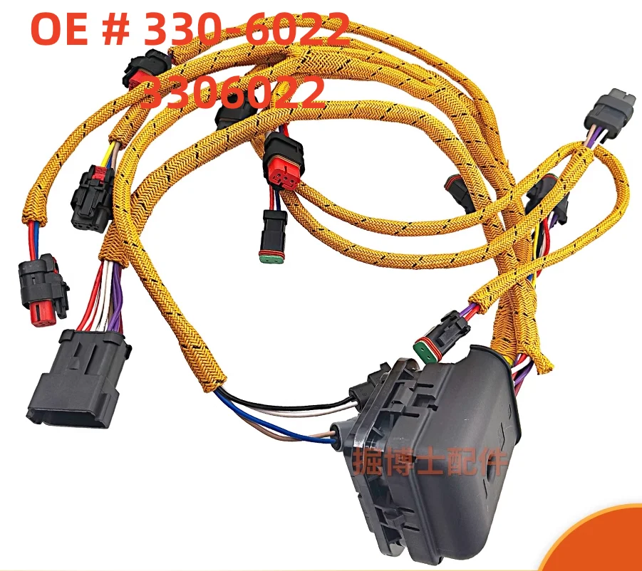 High quality New 330-6022 3306022  Excavator Engine Wiring Cable Harness For Caterpillar C7 Engine 324D/325D/329D