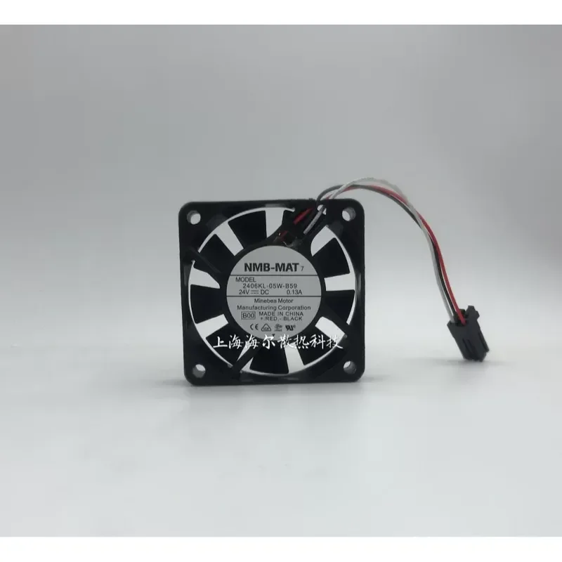 for NMB 2406KL-05W-B59 Fan 24V 0.13A 60x60x15mm with Detection and Alarm Function Original Cooling Blower