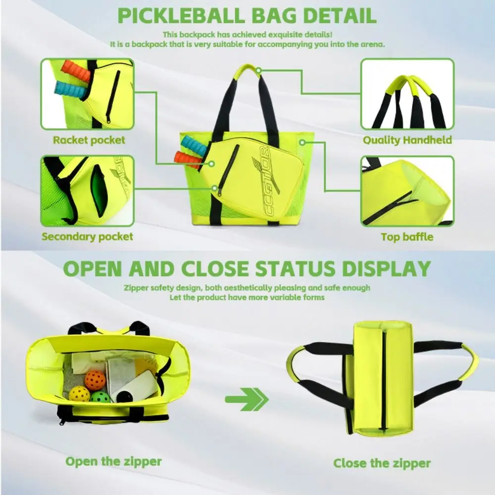 حقيبة كتف مضرب كرة البيسبول قابلة للتنفس، سعة كبيرة، متعددة الوظائف، حقيبة يد كرة البيسبول المقاومة للماء #6