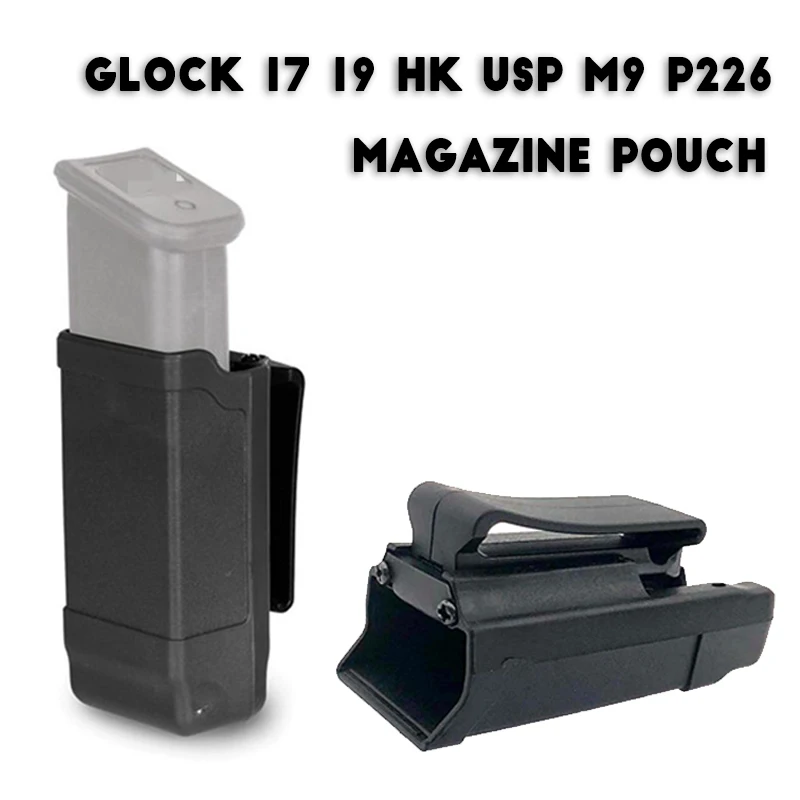 

Magazine Pouch Holster Glock 17 19 HK USP M9 Sig P226 Paddle Style For 9mm Mag Hunting Hand Accessories