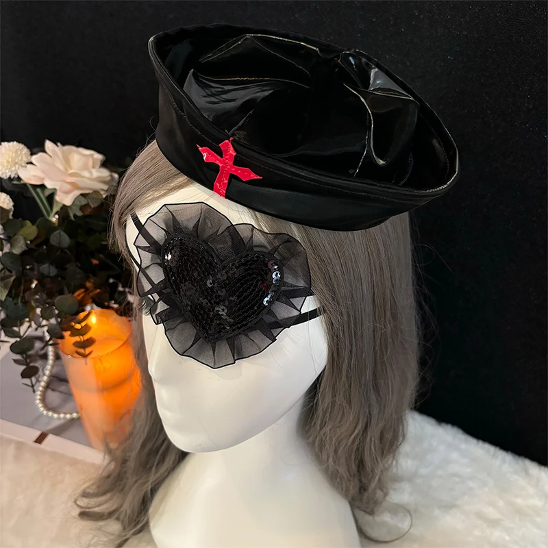 

Сексуальная эротическая оригинальная средневековая темная женщина-рыцарь медсестра косплей униформа струящийся свет кожаный боевой наряд костюм на Хэллоуин