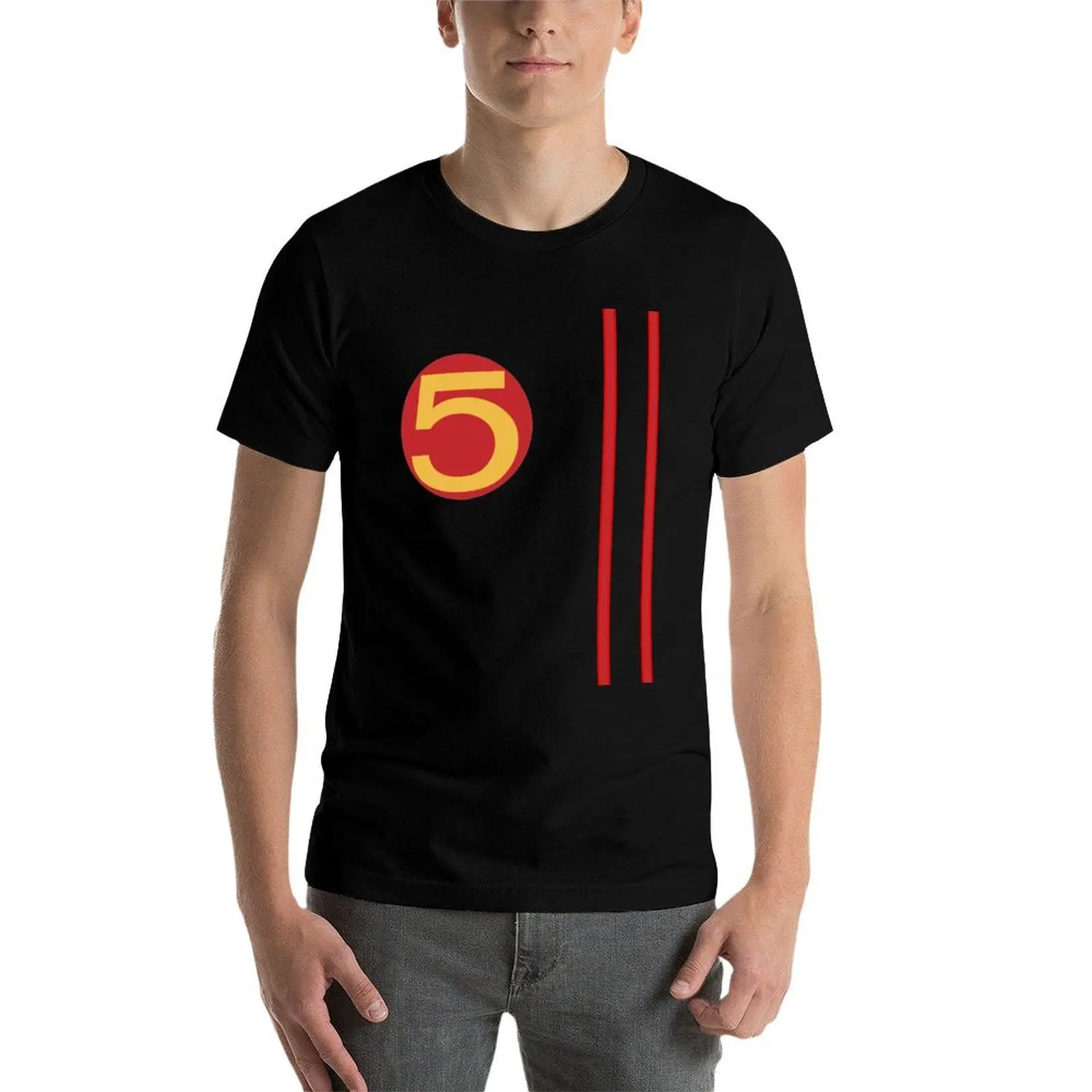 Mach 5 Speed Racer T-Shirt Regular Fit Plain Tee Shirt T-Shirt view 4