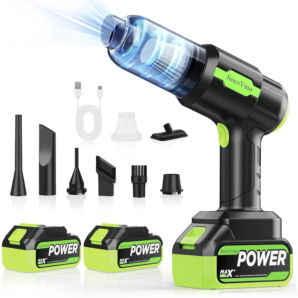 Portable Handheld Vacuum Cleaner 50,000PA - High Power Suction & Blower for Car, Home, Office, Desk, Keyboard, Pet Hair Removal