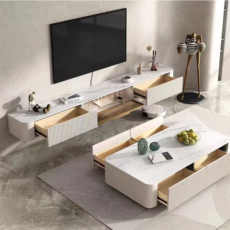 Modern Entertainment Center Tv Stand Mobile Console Storage Showcase Retro Luxury Bedroom Tv Cabinet Nordic Muebles Furniture