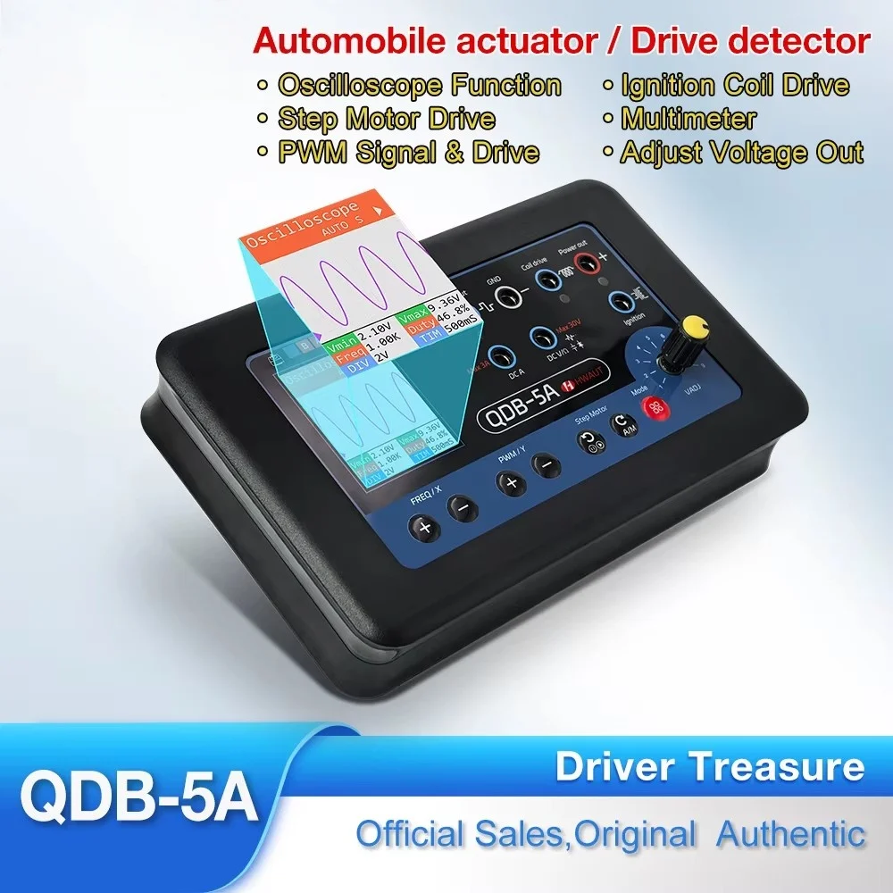 QDB-5A  Auto Diagnostic Tool Oscilloscope PWM Generator Multimeter Stepper Motor Tester for Ignition Coil Solenoid Valve