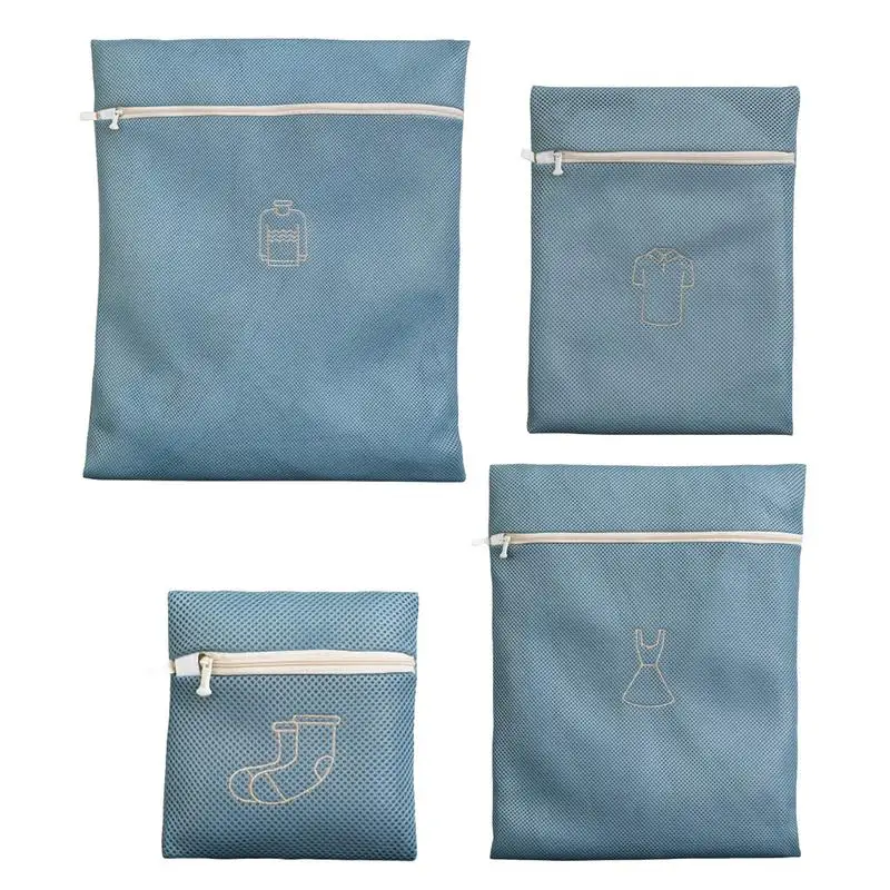 Embroidery Laundry Bag Washing Machine Bag Clothes Organizer