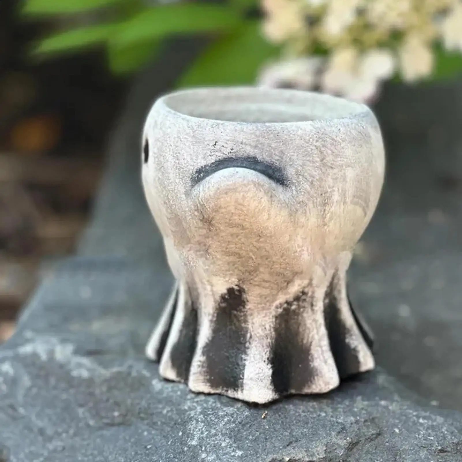 

Halloween Ghost Planter Horror Themed Planter Decorative Resin Snack Bucket For Dining Tables Kids Room