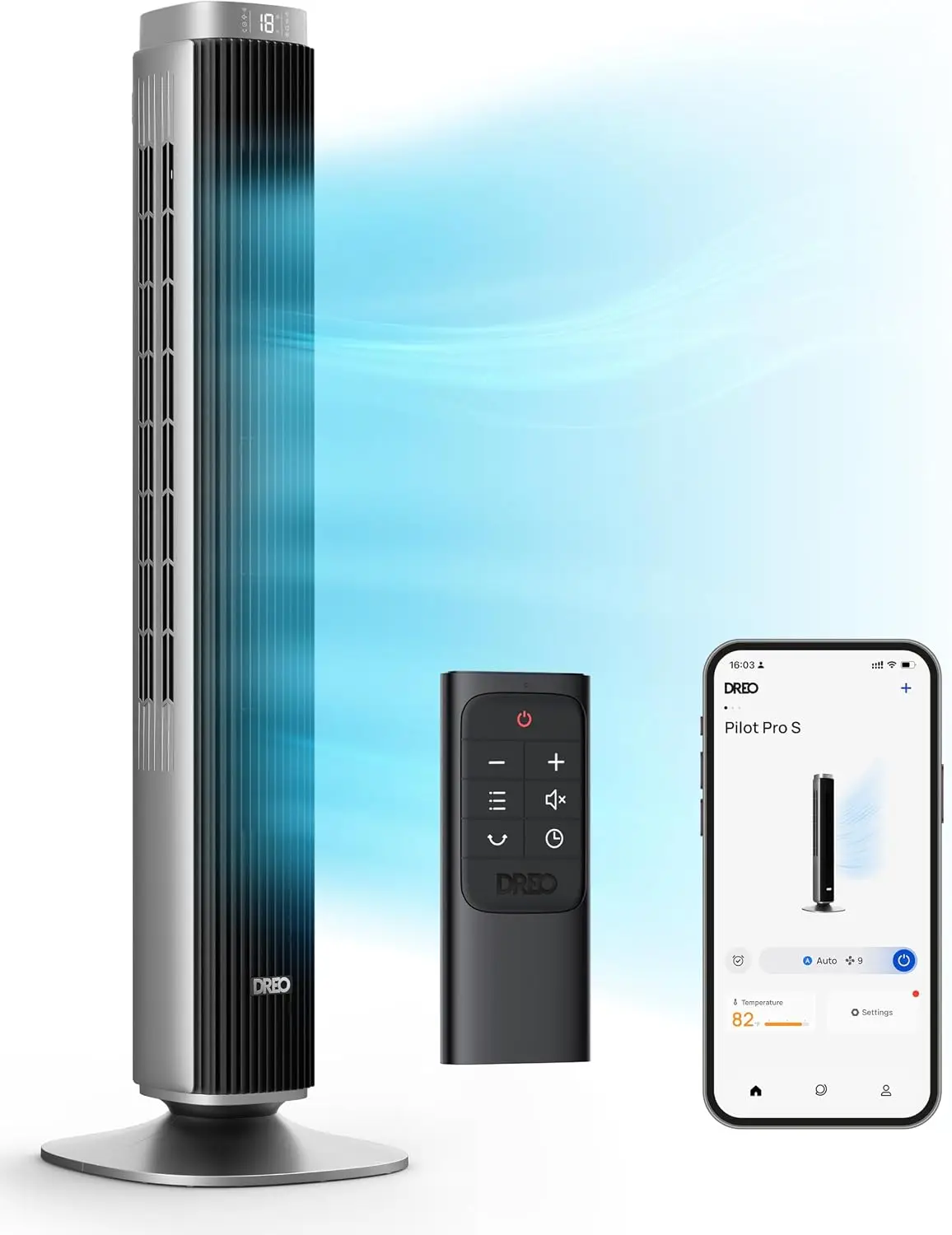 42 Inch Tower Fan Bedroom 12 Speeds 20dB Quiet Standing 40ft Far Airflow 28 ft/s Cooling 4 Modes 90 Oscillating Indoors 12H Time