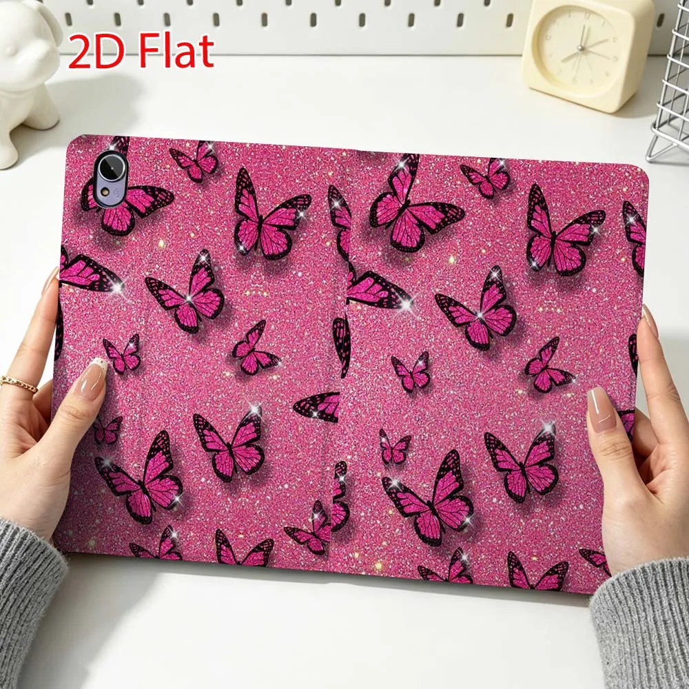 Pink Butterfly Pattern For Huawei MediaPad MatePad Honor Pro V6 9 V8 X9 12 X 13.3 SE 11 11.5 Inch Tablet Case Popular
