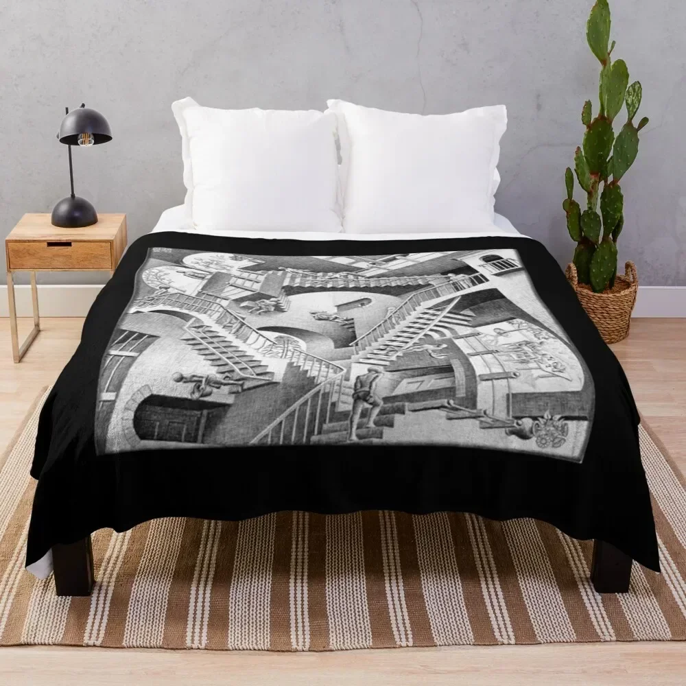 Mc Escher T-ShirtMC Escher Throw Blanket Shaggy christmas decoration Weighted Bed Blankets