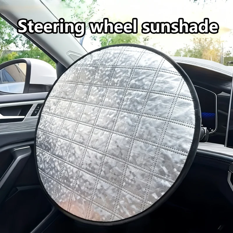 One Pack Universal Car Steering Wheel Cover Summer Sun Protection and Heat Protection High-Temperature Resistant Sun Protection