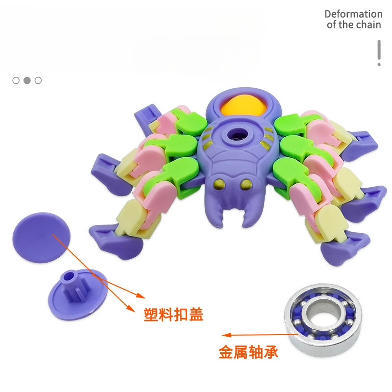 Fidget Spinner Children\'s Adult Mechanical Spiders Fingertips Cartoon Animals Gyroscopes Pressure Reducing Toy